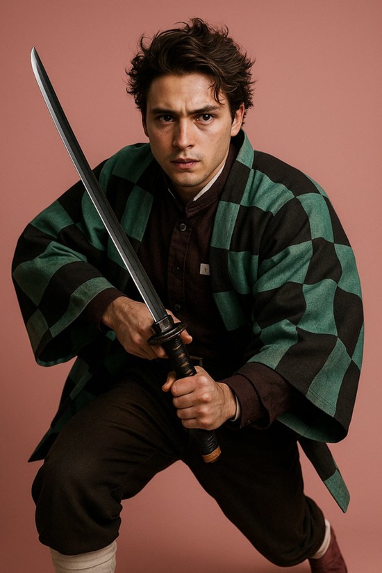 AI cho thấy Tanjiro trông như thế nào trong Kimetsu no Yaiba live-action khiến fan khóc thét- Ảnh 2.