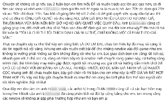 Bỏ PUBG sang Delta Force, nữ game thủ bị "scam" hơn 80 triệu tiền mua tài khoản mới- Ảnh 2.