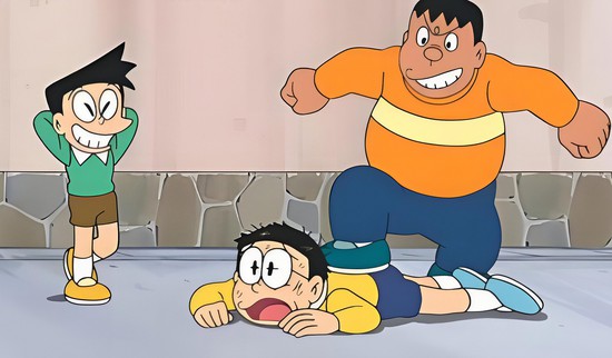 Vì sao Jaian và Suneo thường bắt nạt Nobita nhưng cậu vẫn chơi cùng?- Ảnh 1.