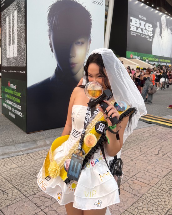 Danh tính "cô dâu concert" gây sốt tại show BIGBANG: Không phải lần đầu diện váy cưới đi đu thần tượng- Ảnh 6.