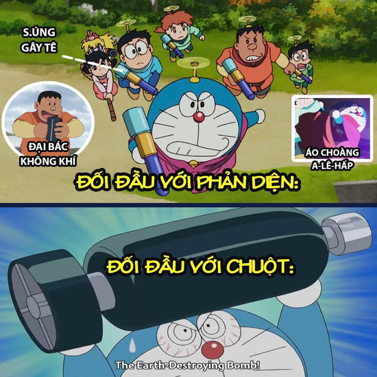 Hé lộ lý do Doraemon luôn dùng "hàng nhẹ" đối phó phản diện nhưng với chuột thì ngược lại hoàn toàn- Ảnh 1.
