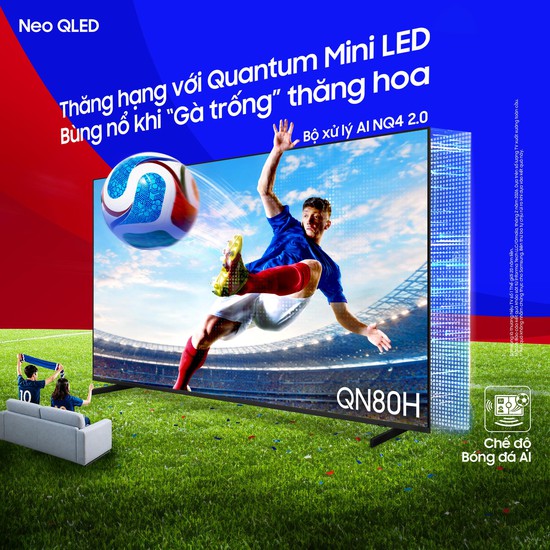 Không khí bóng đá sôi động hơn với sự đồng hành của trợ lý AI trên TV Samsung - Ảnh 1.