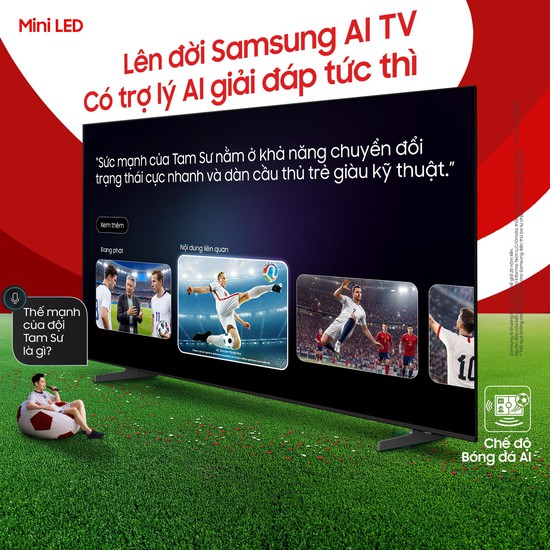Không khí bóng đá sôi động hơn với sự đồng hành của trợ lý AI trên TV Samsung - Ảnh 4.