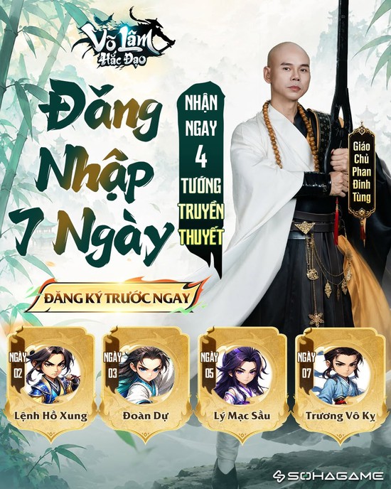 Chưa ra mắt đã khiến đối thủ "nóng mặt", Võ Lâm Hắc Đạo rải quà Free ngập lối đón tân thủ!- Ảnh 1.