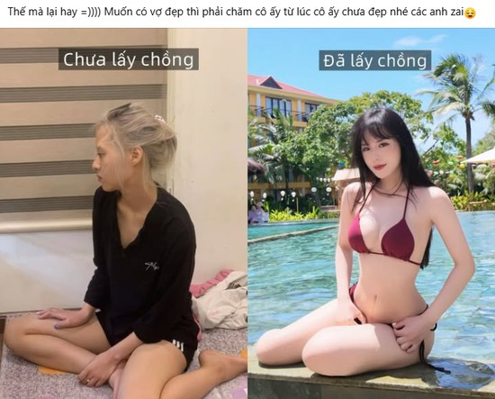 Lột xác sau khi lấy chồng, hot girl xinh đẹp đưa ra lời khuyên khiến cánh mày râu "chột dạ"- Ảnh 1.