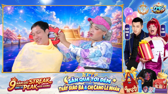 OMG 3Q 9 tuổi: Chị Ca Nô và Thầy Giáo Ba bùng nổ tương tác livestream - Ảnh 1.