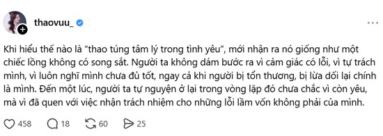 MC Phương Thảo phiền lòng chuyện yêu, đăng đàn tâm sự giữa đêm- Ảnh 2.