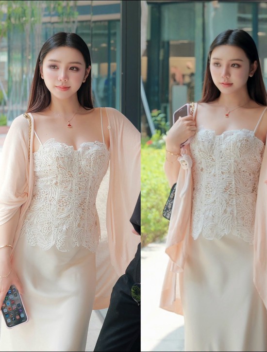 Không cần cầu kỳ, Quỳnh Kool diện áo ren dạo phố cũng đủ thu hút cả triệu ánh nhìn- Ảnh 2.