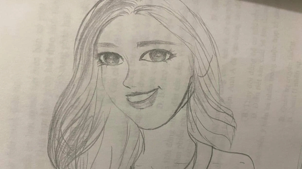 Drawing a portrait of the most famous beautiful female streamer in Vietnam, the fan made the owner say “oh my god”