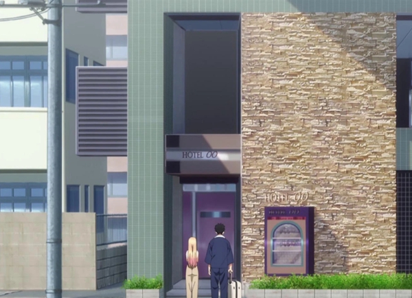 The motel that Wakana and Marin went to in episode 11 is real
