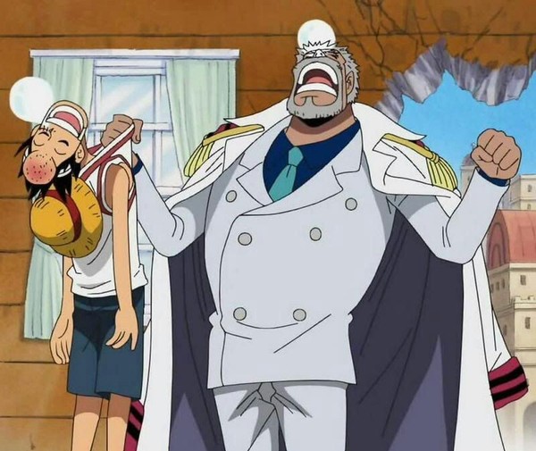 With his current strength, is Luffy strong enough to take the “love punch” from Grandpa Garp?