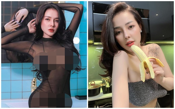 Showing off her super small underwear and then posting a picture of “eating a banana” to respond strongly to anti-fans, Ngan 98 caused a fierce controversy among fans.