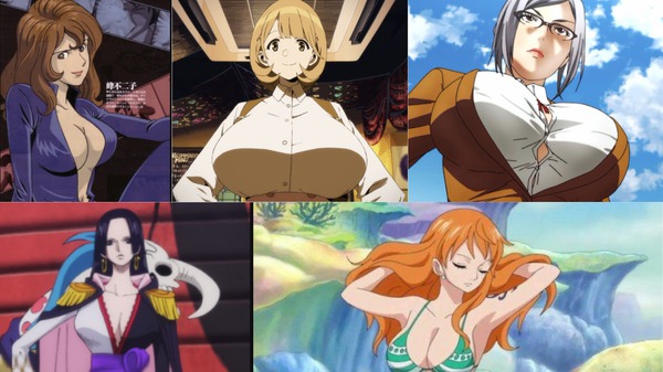 Top 10 anime beauties with the most attractive super-sized breasts voted by Japanese netizens