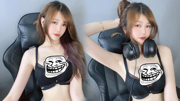 Wearing lingerie sitting in front of the computer, the female gamer was “gank” by her mother, saying a very embarrassing sentence