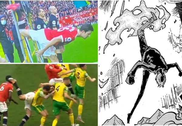 Recreating Sanji’s divine kick, One Piece fans think that “captain MU” is indeed a rare comedian center-back.