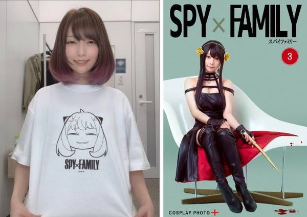 The famous female coser imitates Anya’s smug face and super pretty Yor killer cosplay