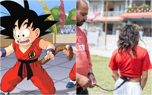 Suddenly growing a 70cm long tail, the guy was named “Real-life Songoku” by fans, he became a YouTuber by himself without doing anything.