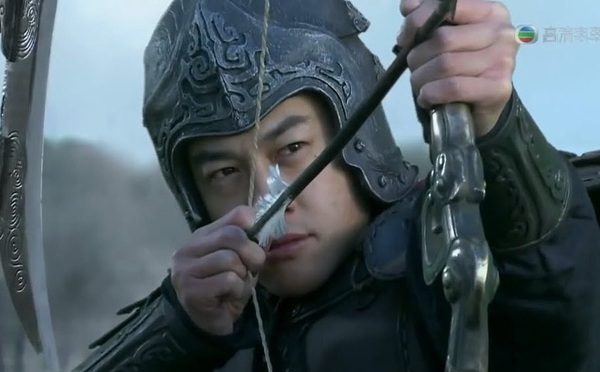 Lu Bu shows extraordinary archery skills