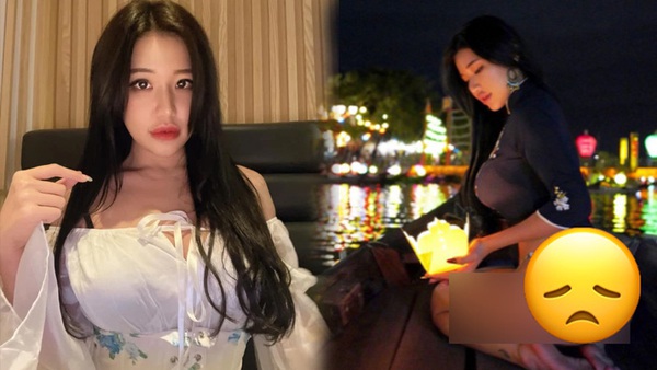 The popular female YouTuber dressed in offensive clothes and released lanterns in Hoi An received a “storm” of criticism from the online community.