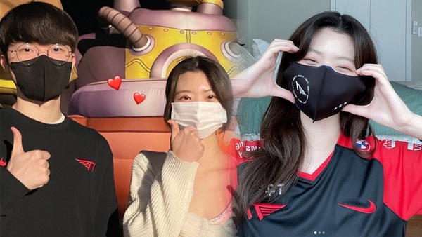 Check-in with T1 players, fangirls make netizens eagerly search for their great beauty, despite wearing masks, they are still radiant