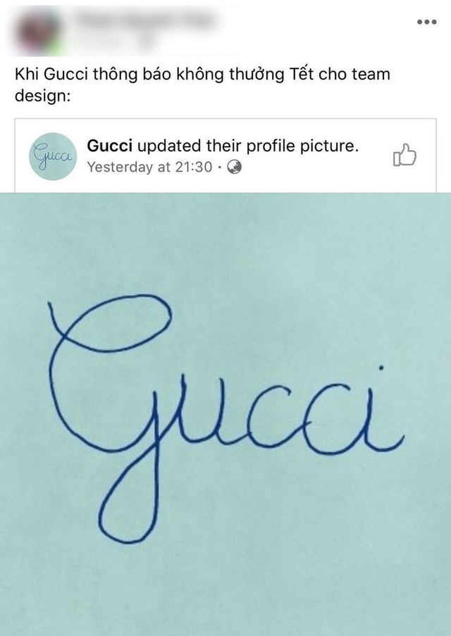 Gucci “chơi lầy” treo avatar và cover viết nguệch ngoạc, dân tình bình luận: Chắc designer nghỉ Tết rồi! - Ảnh 5.
