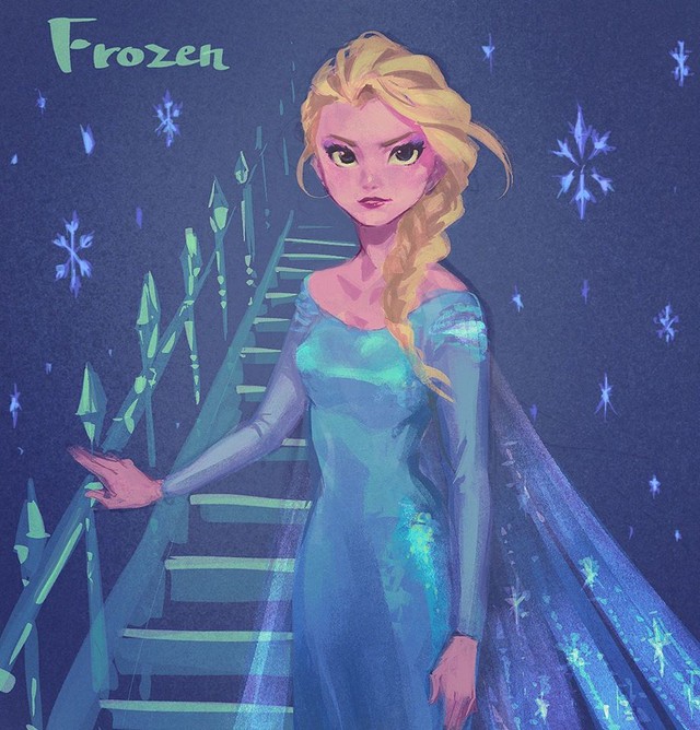 Chị em Nữ hoàng băng giá Elsa trong Frozen lột xác từ diện mạo tới tính cách qua nét vẽ của fan - Ảnh 10.