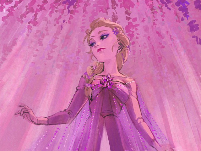 Chị em Nữ hoàng băng giá Elsa trong Frozen lột xác từ diện mạo tới tính cách qua nét vẽ của fan - Ảnh 12.