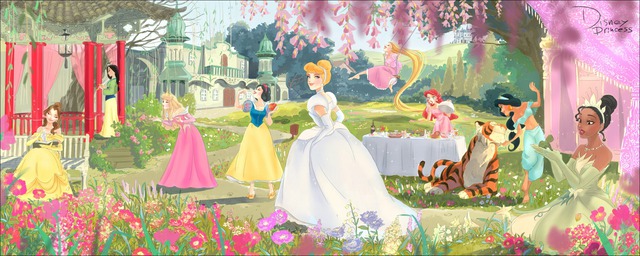 Nhìn ngắm loạt ảnh fan art siêu dễ thương của các nàng công chúa Disney, bảo sao ai cũng mê - Ảnh 4.
