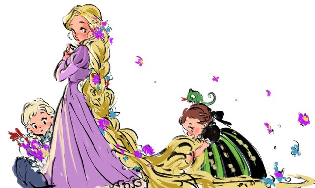 Nhìn ngắm loạt ảnh fan art siêu dễ thương của các nàng công chúa Disney, bảo sao ai cũng mê - Ảnh 27.