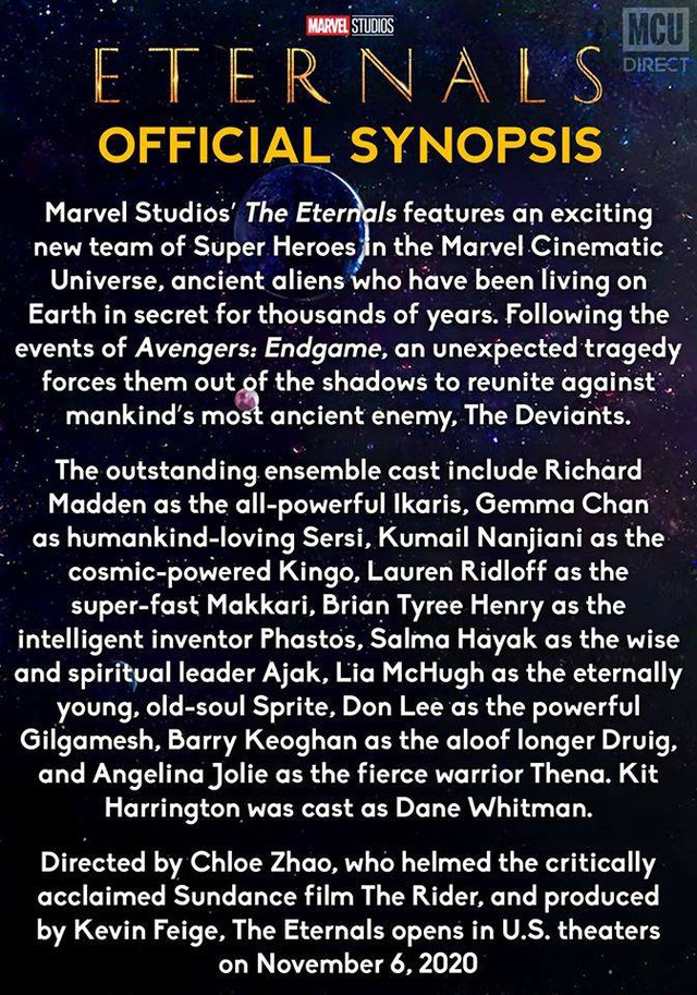 Marvel tiết lộ nội dung của The Eternals, có liên quan mật thiết với Avengers: Endgame - Ảnh 2.