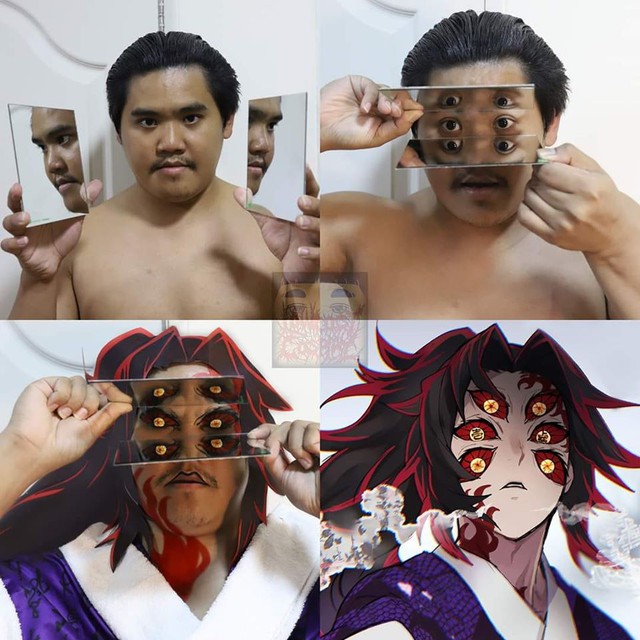 Kimetsu no Yaiba: Đỉnh cao của sự sáng tạo, thánh cosplay giá rẻ hóa trang thành cụ nhất và nhận được mưa lời khen - Ảnh 2.