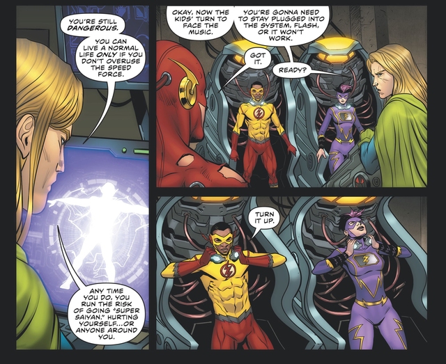 Barry có thể sống 1 cuộc sống bình thường nếu không lạm dụng Speed Force. Nhưng nếu lần tới anh làm vậy, anh sẽ hóa "Super Saiyan" và gây ra tai họa.