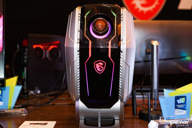 [CES 2020] MSI trình làng chiếc PC chơi game cực khủng MEG Aegis Ti5 tại CES, nhìn chẳng khác gì cái đầu Robot - Ảnh 3.