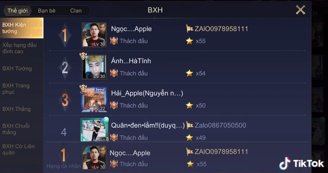 Top 1 Thách Đấu Liên Quân nhờ buff Sao lại khoe mẽ: Garena hãy khóa nick tôi ngay đi - Ảnh 1.