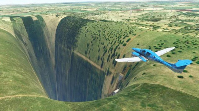 Game thủ bất ngờ phát hiện ra hố đen vô tận trong Microsoft Flight Simulator 2020 - Ảnh 1.