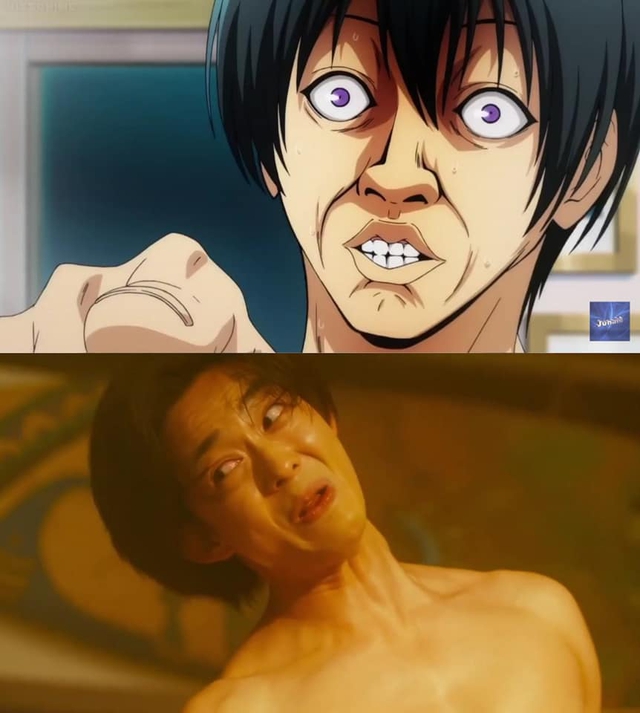 Chết cười khi ngắm loạt ảnh so sánh phiên bản anime với live action của Grand Blue, đến cảnh nude mà cũng không tha - Ảnh 3.