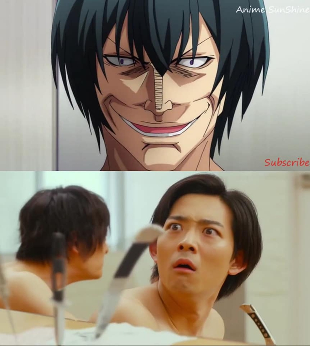 Chết cười khi ngắm loạt ảnh so sánh phiên bản anime với live action của Grand Blue, đến cảnh nude mà cũng không tha - Ảnh 5. Chết cười khi ngắm loạt ảnh so sánh phiên bản anime với live action của Grand Blue, đến cảnh nude mà cũng không tha - Ảnh 5.