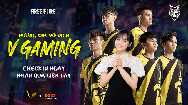 HOT: MC Minh Nghi trở thành Thần phù hộ của đương kim vô địch V Gaming Free Fire tại Chung kết Đấu Trường Sinh Tồn - Ảnh 1.