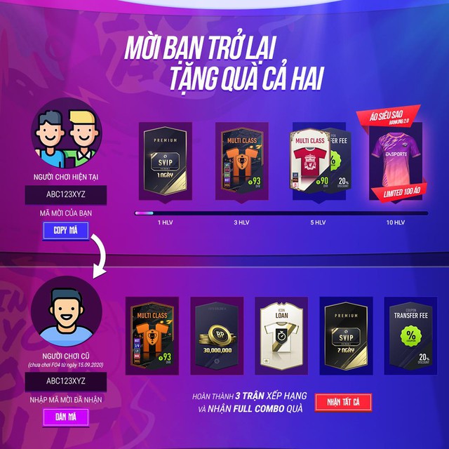 FIFA Online 4 chào mừng RANKING 2.0 bằng siêu sự kiện: Áo Thun Limited, Icons, quà khủng danh cho người chơi - Ảnh 3.