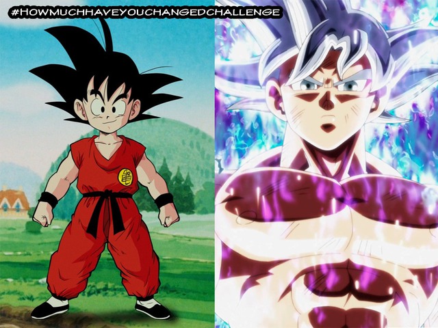 Thích thú khi thấy các nhân vật trong Dragon Ball tham gia thử thách #Howmuchhaveyouchangedchallenge - Ảnh 1.