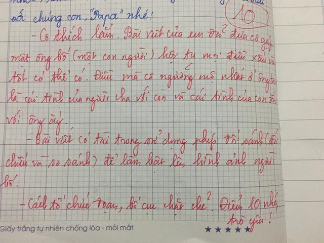 Bài văn điểm 10 vì tả bố bụng to, trán dô, bị vợ mắng suốt ngày khiến dân mạng cười xỉu - Ảnh 4.