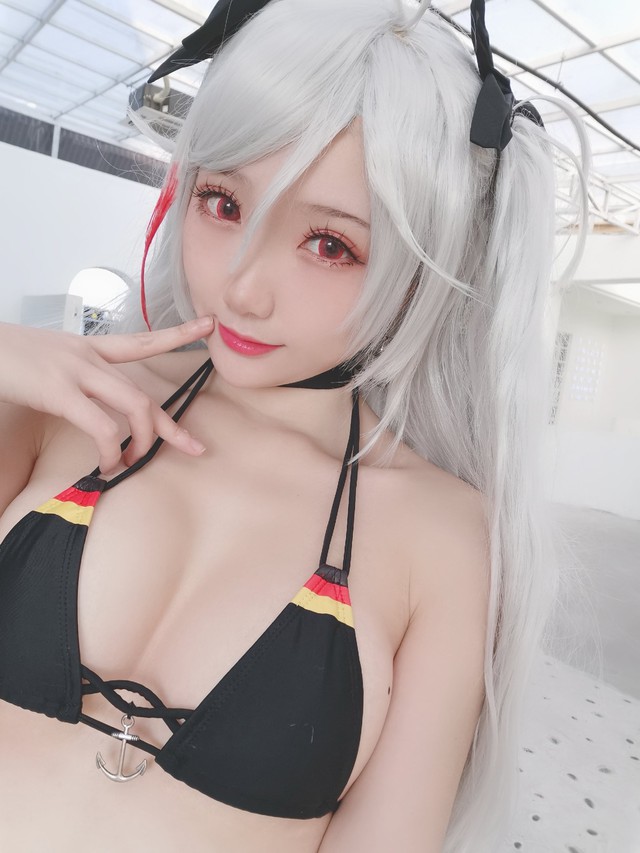 Mỹ nhân Azur Lane diện bikini đen tôn lên nước da trắng ngần đốt mắt người nhìn - Ảnh 11.