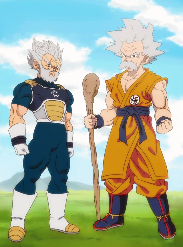 Dragon Ball: Goku và Vegeta khi trở thành 2 ông lão để râu trông sẽ như thế nào? - Ảnh 9.