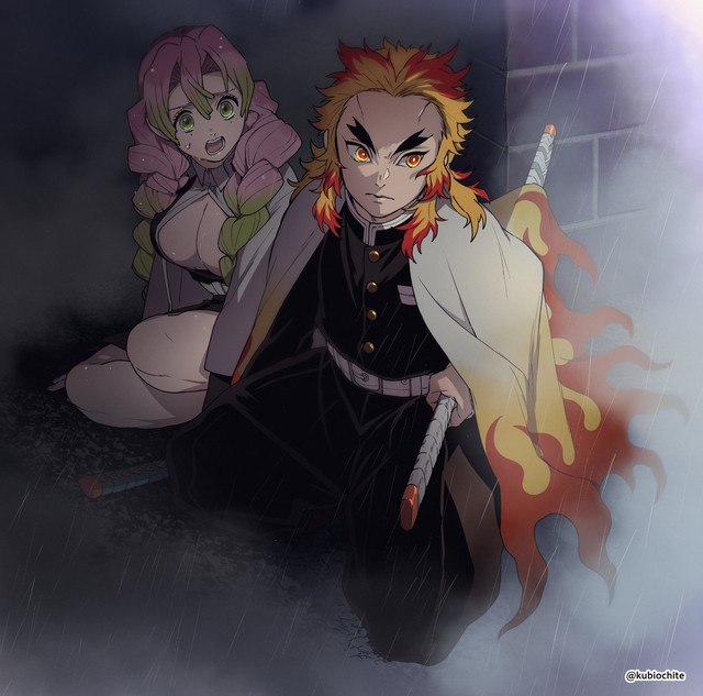 Kimetsu no Yaiba: Mặc dù đã hy sinh nhưng Viêm Trụ mãi mãi còn sống trong loạt fan art của người hâm mộ - Ảnh 13.