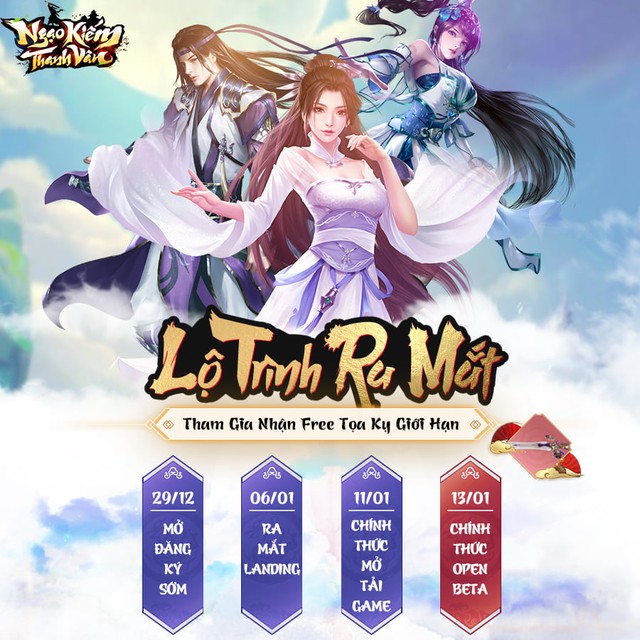 Siêu phẩm MMORPG Ngạo Kiếm Thanh Vân công bố ra mắt 13/01, hứa hẹn trở thành tựa game hot nhất Tết 2021! - Ảnh 3.
