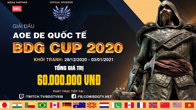 Thông báo về giải đấu AoE DE BDG Cup 2020, nơi thỏa mãn đam mê, kết nối bạn bè thế giới - Ảnh 1.