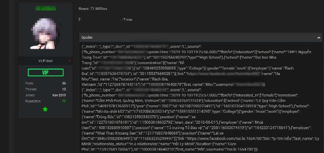 Hacker rao bán dữ liệu của 71 triệu tài khoản Facebook Việt Nam trên mạng - Ảnh 2.