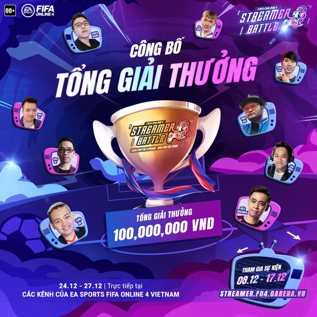 Vinh Râu, Vodka Quang, Luận BK cùng loạt streamer đình đám chính thức tham gia Streamer Battle của FIFA Online 4 - Ảnh 2.