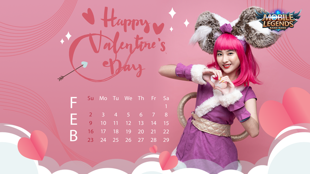 Valentine’s Day - Nữ streamer Mobile Legends: Bang Bang VNG tạo dáng siêu cute trong bộ ảnh lịch cực chất - Ảnh 3.