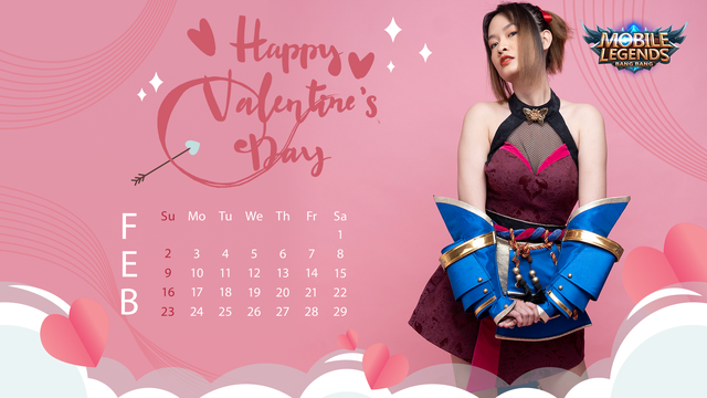 Valentine’s Day - Nữ streamer Mobile Legends: Bang Bang VNG tạo dáng siêu cute trong bộ ảnh lịch cực chất - Ảnh 4.